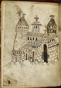Bâtiment roman avec trois tours