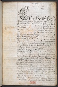 Charte royale accordée à la Royal English Merchant Adventurers Company commerçant avec l