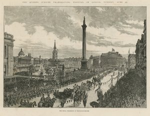 Procession royale à Trafalgar Square - English School
