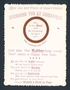 Élastique, carte de Noël