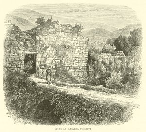 Ruines à Césarée de Philippe