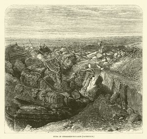 Ruines de la synagogue Tell-Hum (Capharnaüm) (gravure)