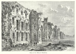 Ruines des thermes de Dioclétien (gravure) - English School