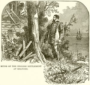 Ruines de la colonie anglaise à Roanoke