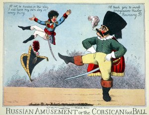 Divertissement russe ou le football corse, publié par Thomas Tegg, Cheapside, Londres, janvier 1814