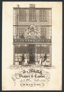 Carte de visite de S Ware, drapier et tailleur