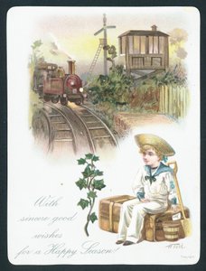 Garçon marin attendant le train - English School
