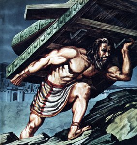 Samson portant la porte de Gaza - English School