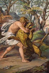 Samson tuant le lion - English School