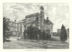 Sanderstead Court (gravure) - English School