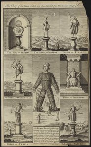 Idoles saxonnes et les jours de la semaine - English School