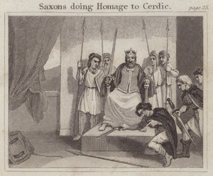Les Saxons rendant hommage à Cerdic - English School