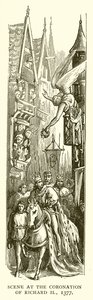 Scène du couronnement de Richard II, 1377