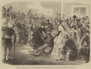 Scène à la gare de Châlons, à l