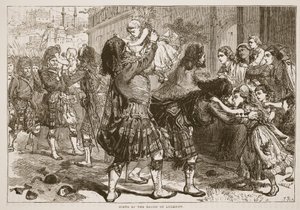 Scène lors de la libération de Lucknow, illustration de Cassells Illustrated History of England