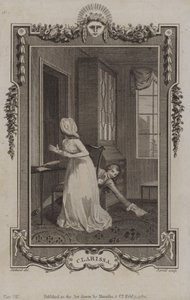 Scène de Clarissa, par Samuel Richardson - English School