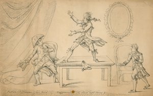 Scène de Sylvester Daggerwood par George Coleman le jeune - English School