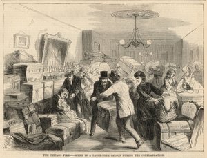 Scène dans un salon de bière pendant l