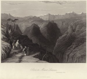 Scène sur le mont Liban