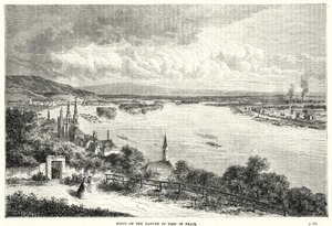 Scène sur le Danube en temps de paix