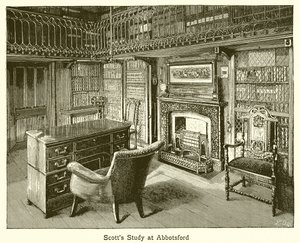 Le bureau de Scott à Abbotsford - English School