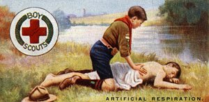 Badge de premiers secours pour scouts, 1929