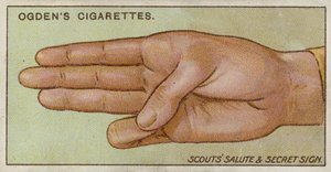 Salut et signe secret des scouts
