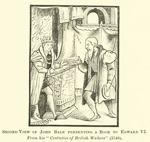 Deuxième Vue de John Bale Présentant un Livre à Édouard VI - English School