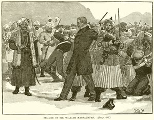 Saisie de Sir William Macnaghten - English School