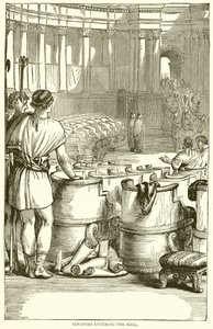 Les sénateurs entrant dans la salle - English School