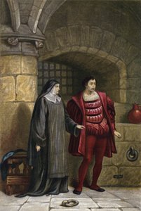 Shakespeare, Mesure pour Mesure, Acte III, Scène 1 (chromolitho) - English School