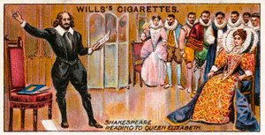 Shakespeare lisant à la reine Elizabeth