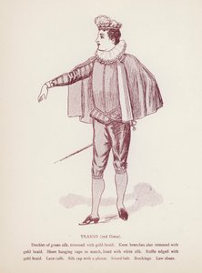 La Mégère apprivoisée de Shakespeare : Tranio, 2e costume