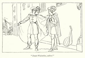 La séparation de Valentine et Proteus (gravure)