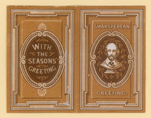 Carte de vœux shakespearienne