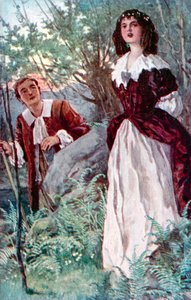 "Elle venait à moi" (lithographie couleur) - English School