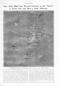 Navires qui auraient pu sauver tout le monde sur le Titanic si les événements avaient été un peu différents, de The Sphere, 04 mai 1912