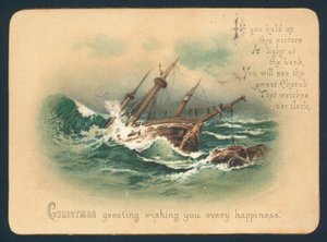 Naufrage, Carte de Noël