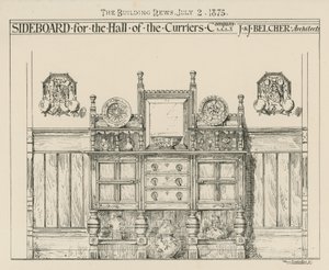 Buffet pour la salle de la Curriers Company - English School