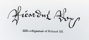 Signature de Richard III (1452-85)