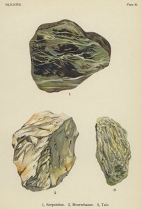 Silicates, serpentine, écume de mer, talc - English School