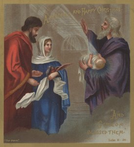 Siméon bénissant la Sainte Famille dans le Temple