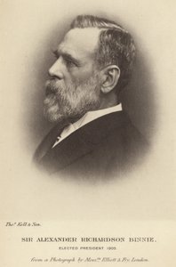 Sir Alexander Richardson Binnie élu président de l