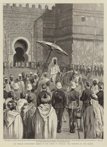Mission de Sir Charles Euan-Smith à la cour du Maroc, la réception par le sultan