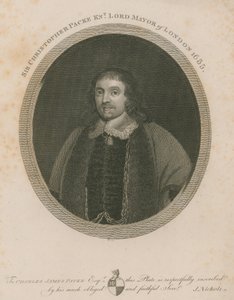 Sir Christopher Packe, Lord Maire de Londres, 1655