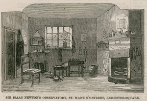 Observatoire de Sir Isaac Newton, St Martins Street, Leicester Square, Londres - English School