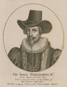 Sir Isaac Pennington, Lord Maire de Londres 1643 - English School