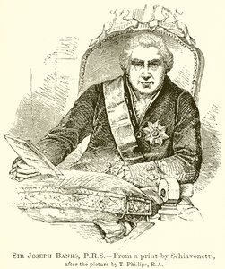 Sir Joseph Banks, P.R.S - English School