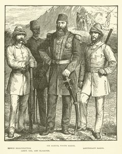 Sir Samuel White Baker, Edwin Higginbottom, Lieutenant Baker, Lieut Col Abd El-Kader - English School