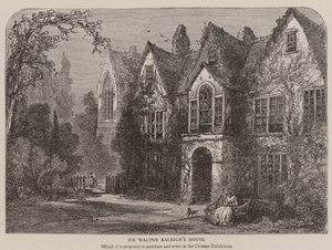 La maison de Sir Walter Raleigh (gravure)